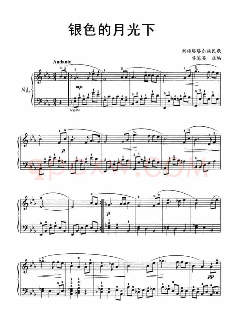 在银色的月光下（黎海英改编版）
