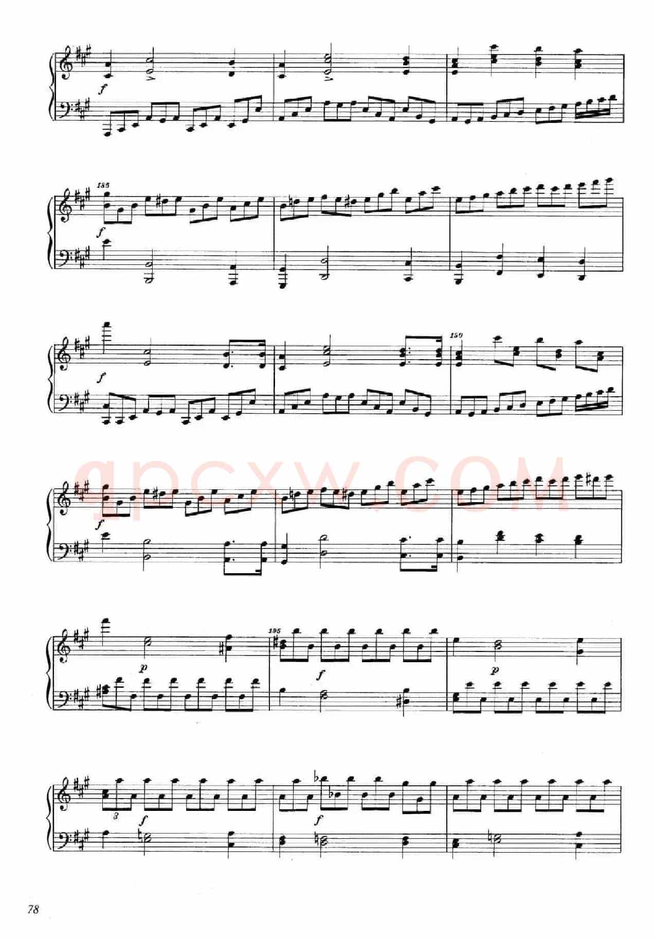 A大调钢琴大奏鸣曲（Grobe Sonate in A Major WWV 26）