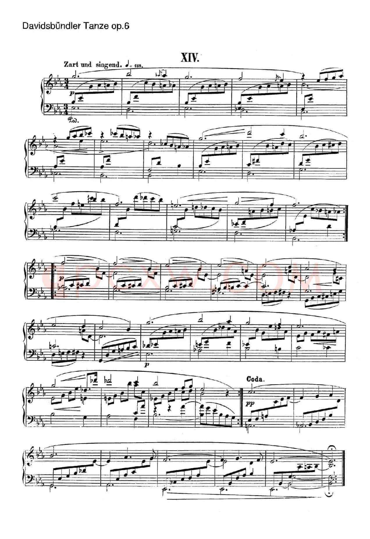 Davidsbundler Tanze Op.6(大卫同盟舞曲)