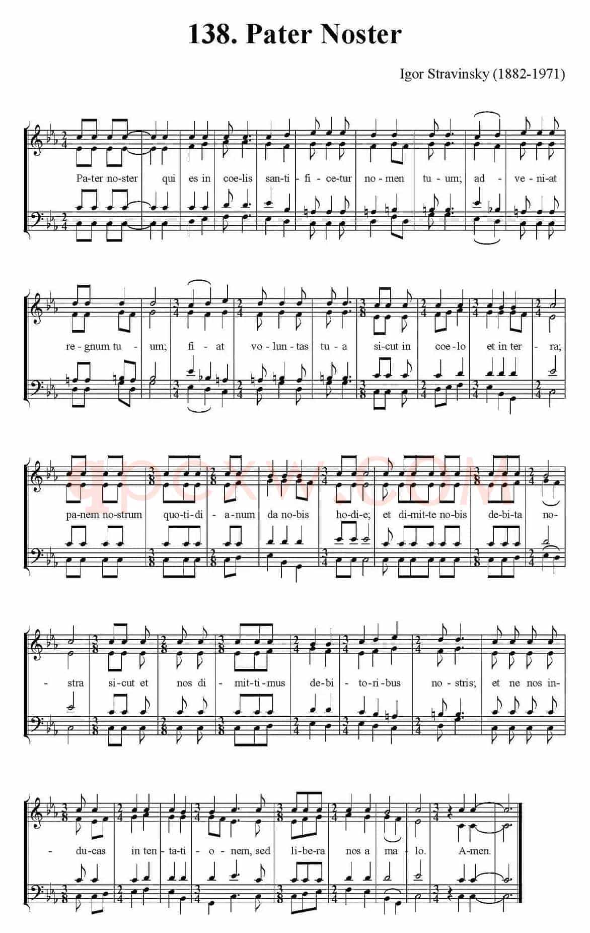 Pater noster（四重奏）