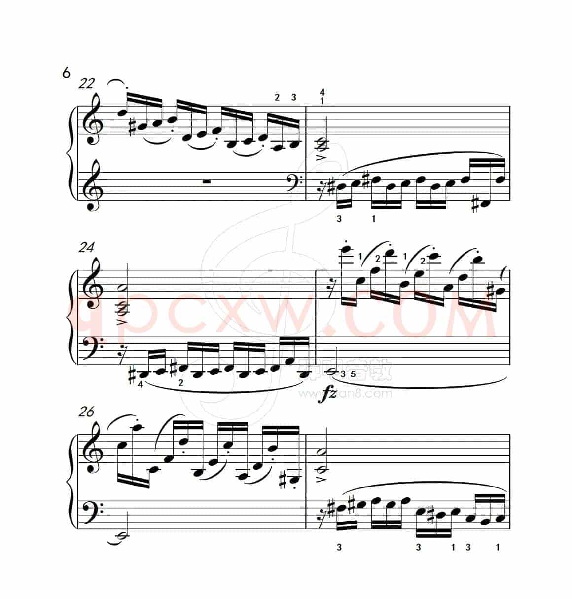 练习曲 5（克拉莫钢琴练习曲60首）