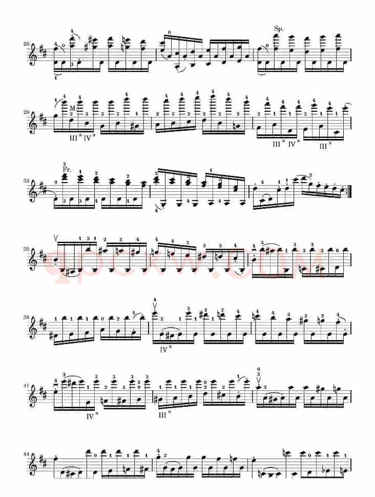帕格尼尼24首随想曲No.2