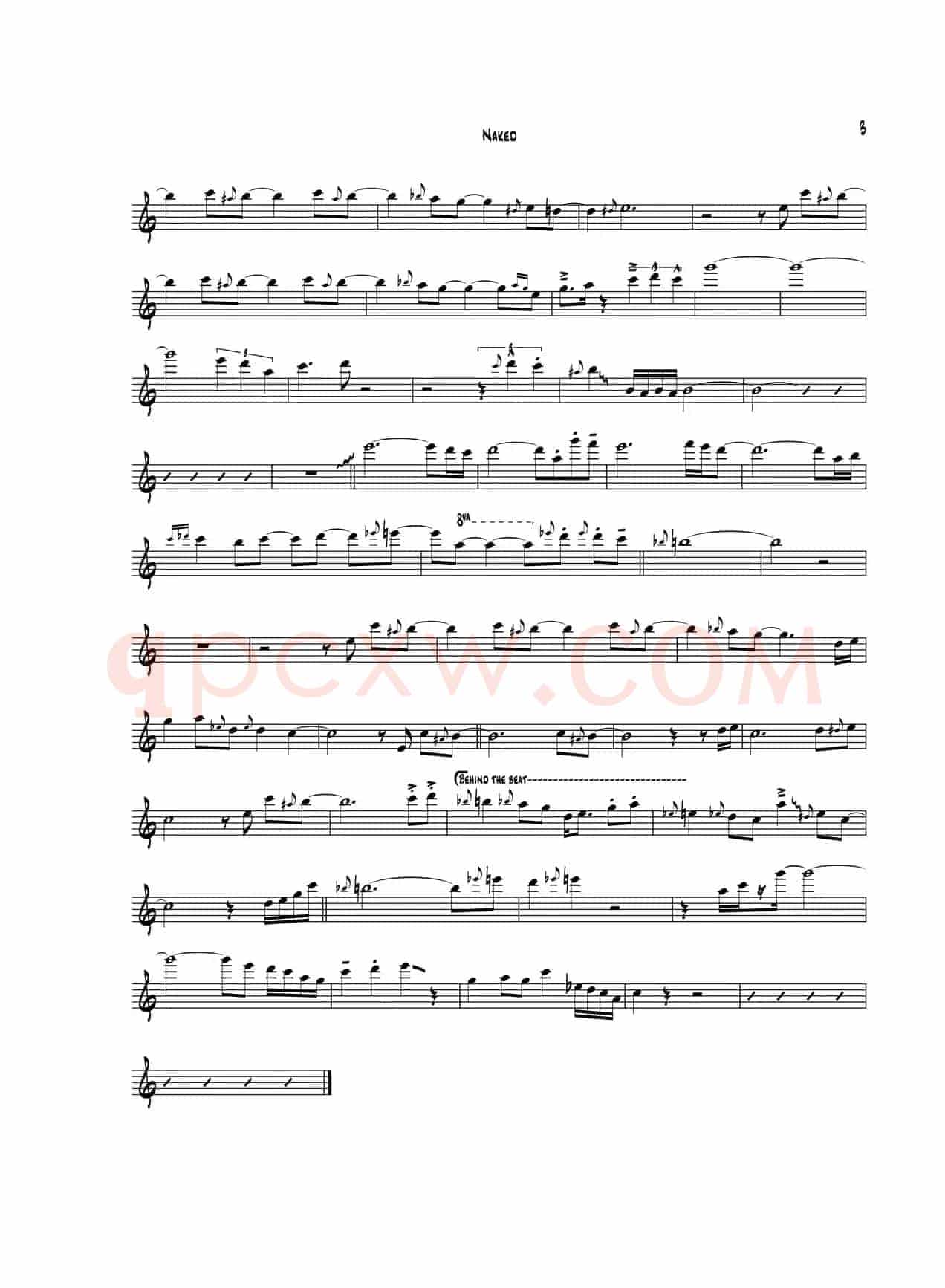 Naked（中音萨克斯）