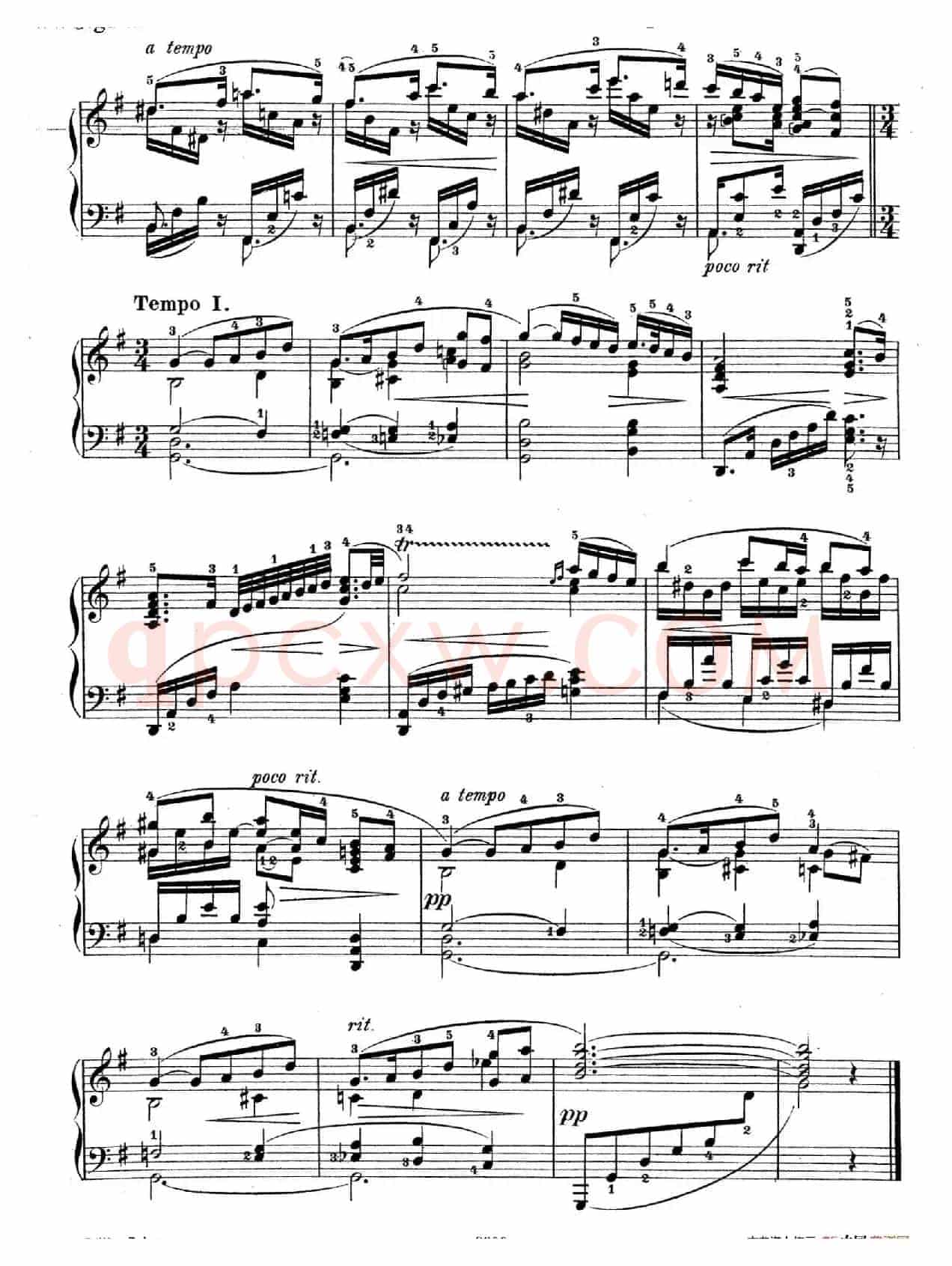 Six Pieces Op.32(6首小品·2. 旋律)