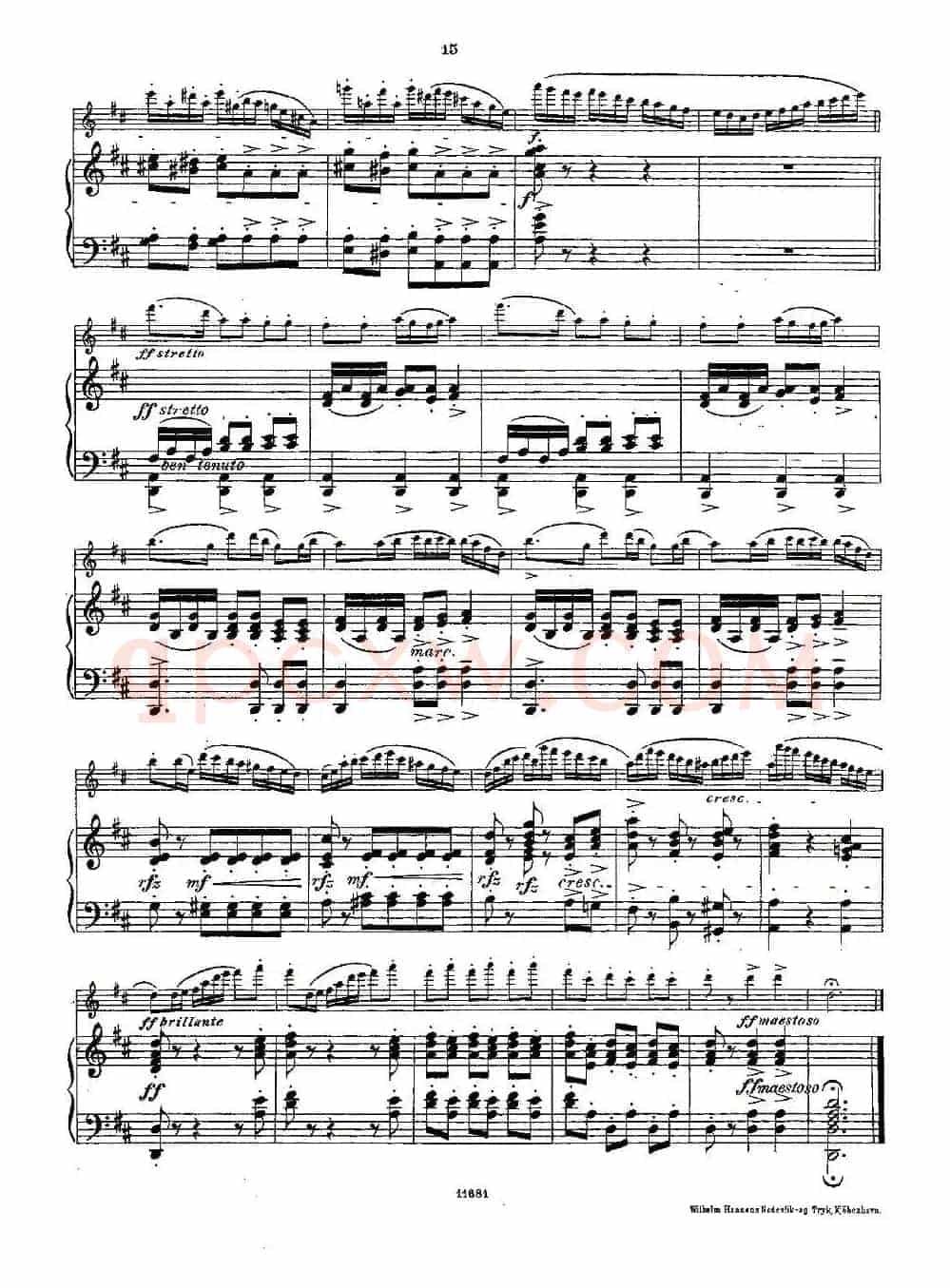 Fantaisies nationales. Op. 59, 4. （长笛+钢琴伴奏）