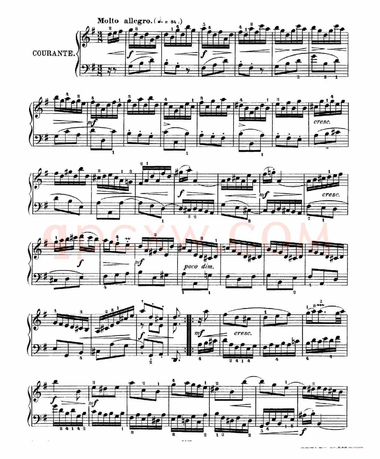Six Partitas BWV 825-830(6首帕蒂塔·5)