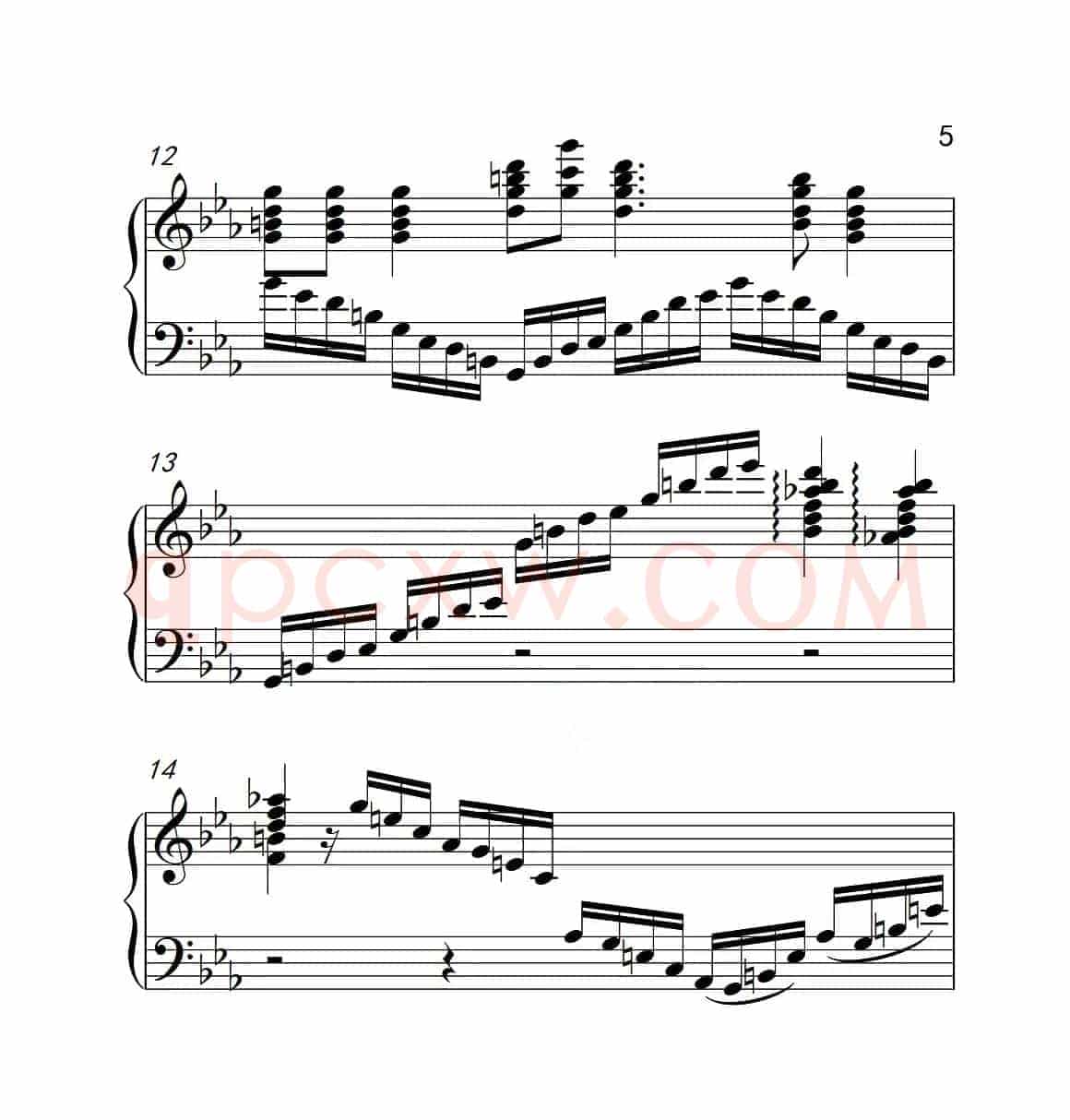 第六级 台湾民谣（中国音乐学院钢琴考级作品1~6级）