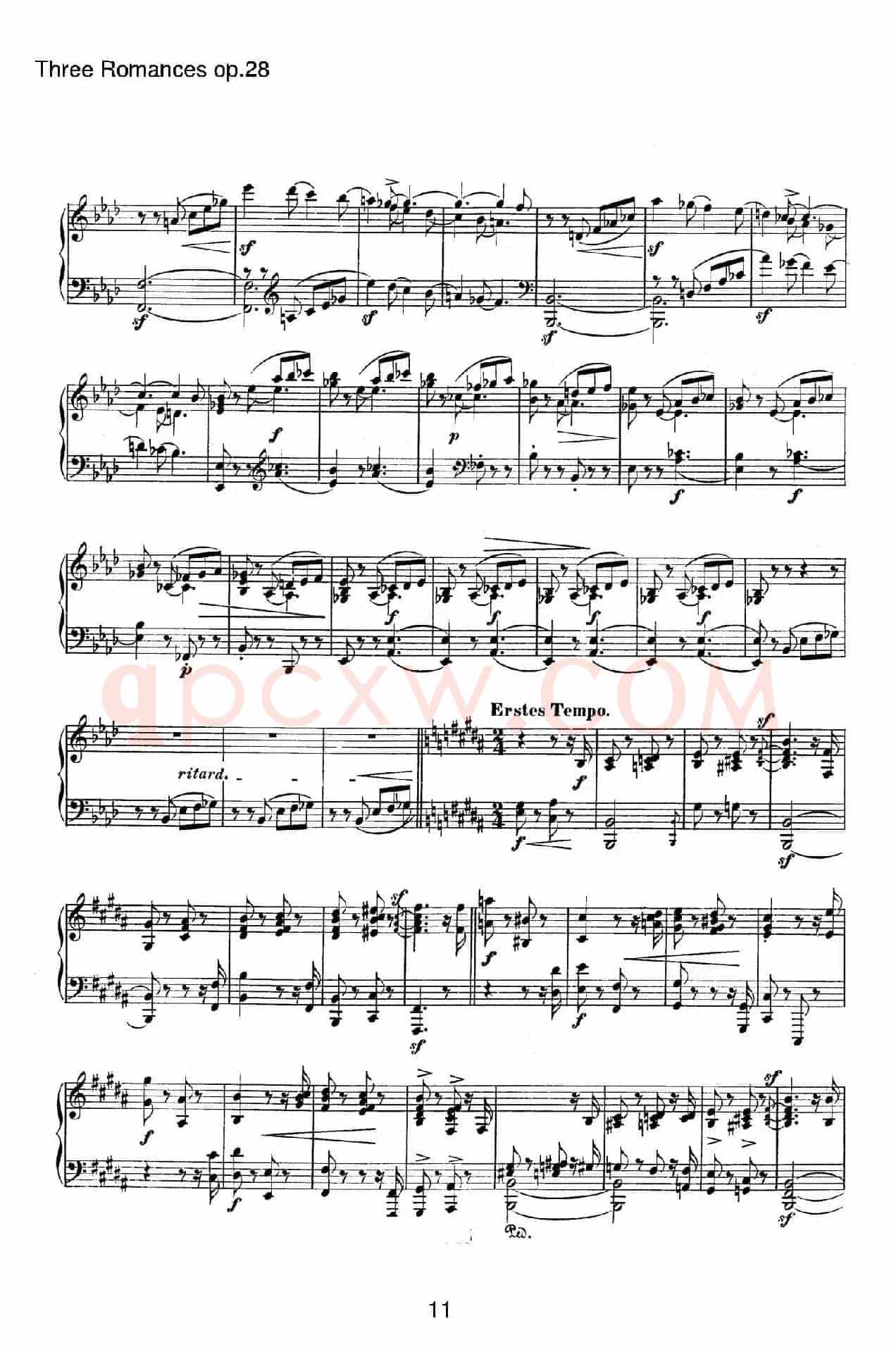 3 Romances Op.28(3首浪漫曲·Ⅲ)