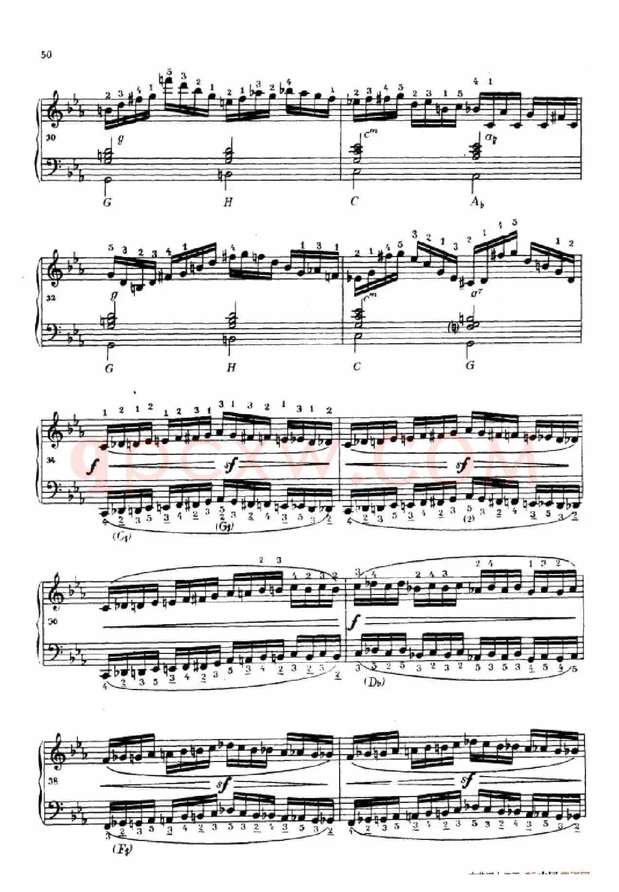 《车尔尼手风琴练习曲集》第Ⅳ册（第9首）
