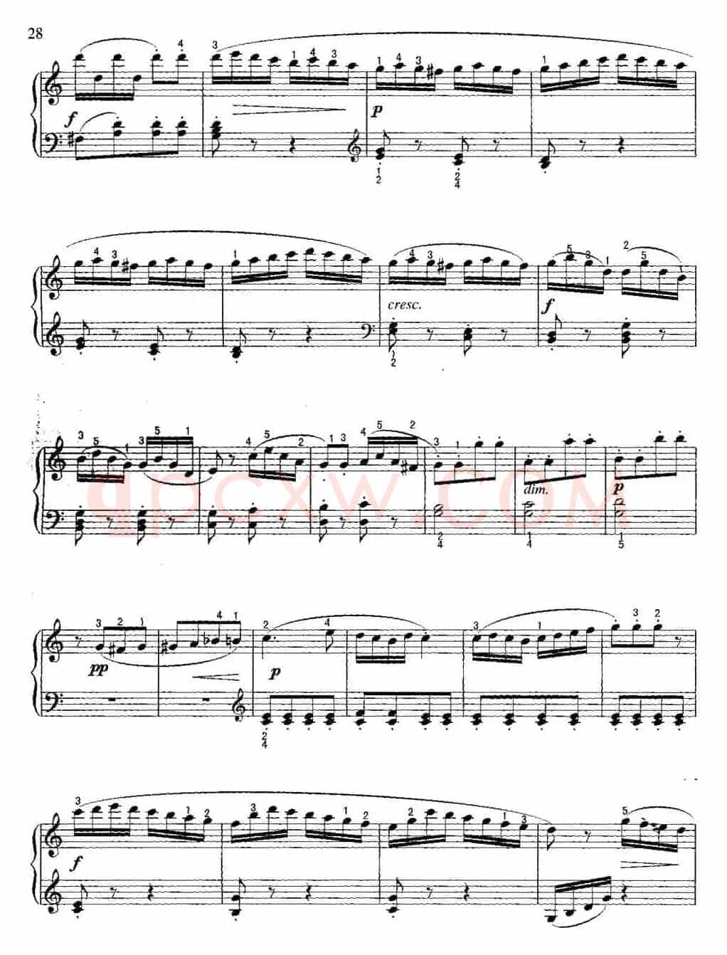 不可不弹的世界钢琴名曲：小奏鸣曲Op.36-3