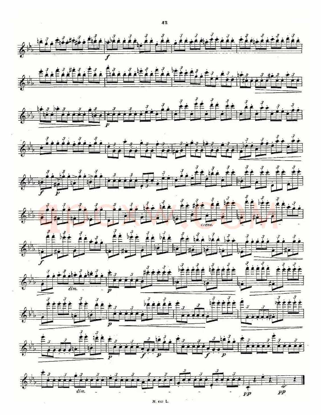 24首长笛练习曲 Op.15 之16—20