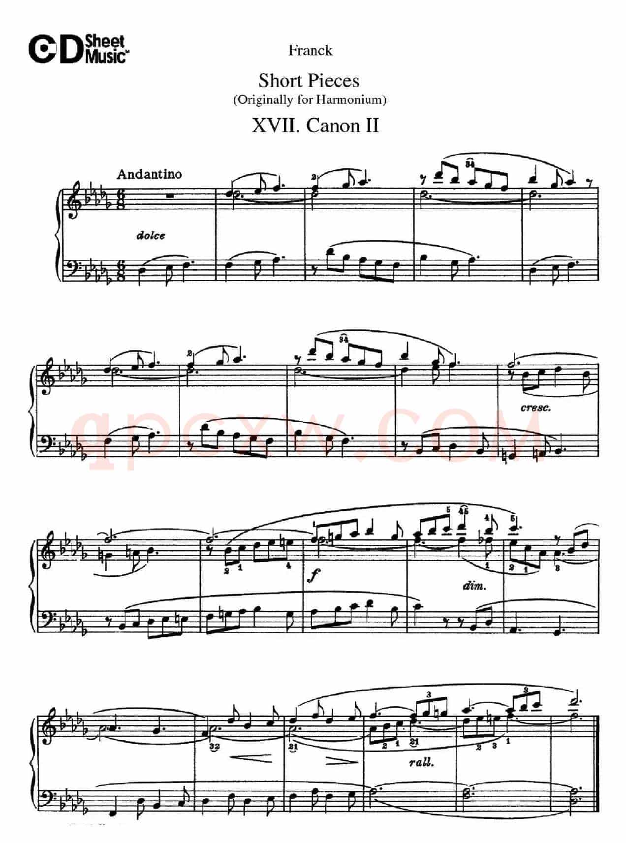 18 Short Pieces（18首小品·XVII）