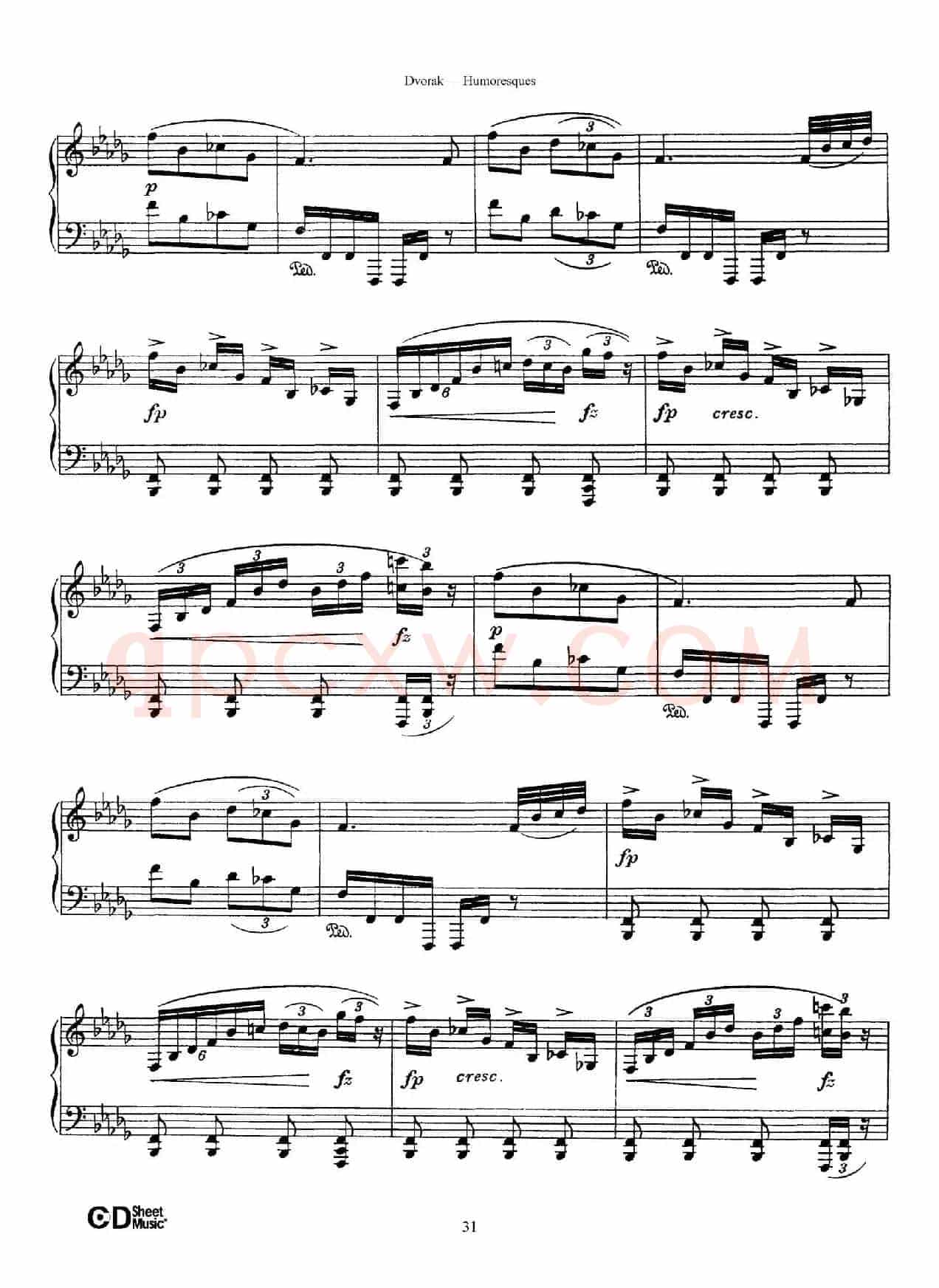 8 Humoresques Op.101（8首幽默曲·8）