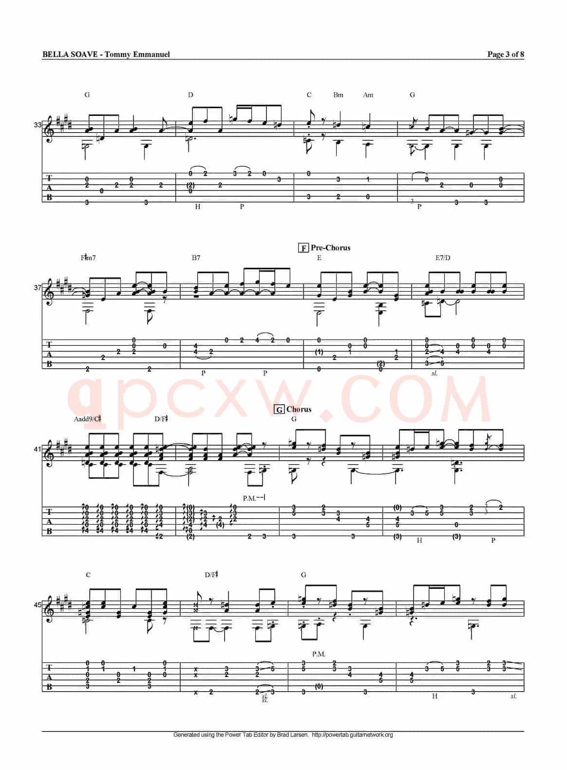 tommy emmanuel：bella soave