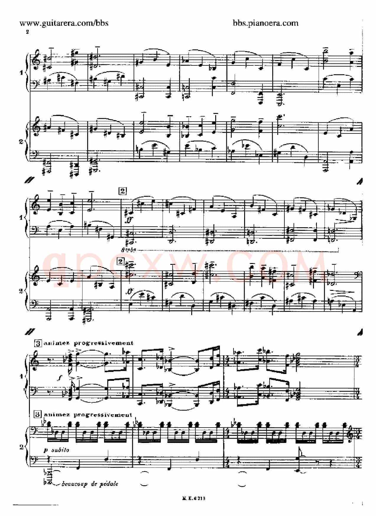 Sonata for Two Pianos(双钢琴奏鸣曲)