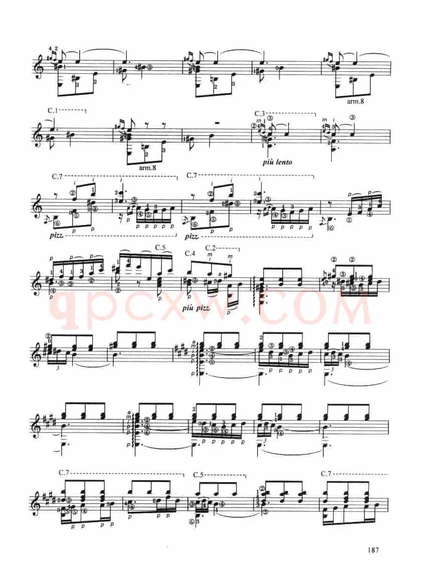 古典吉他考级九级外国乐曲B组（2、格拉纳达）