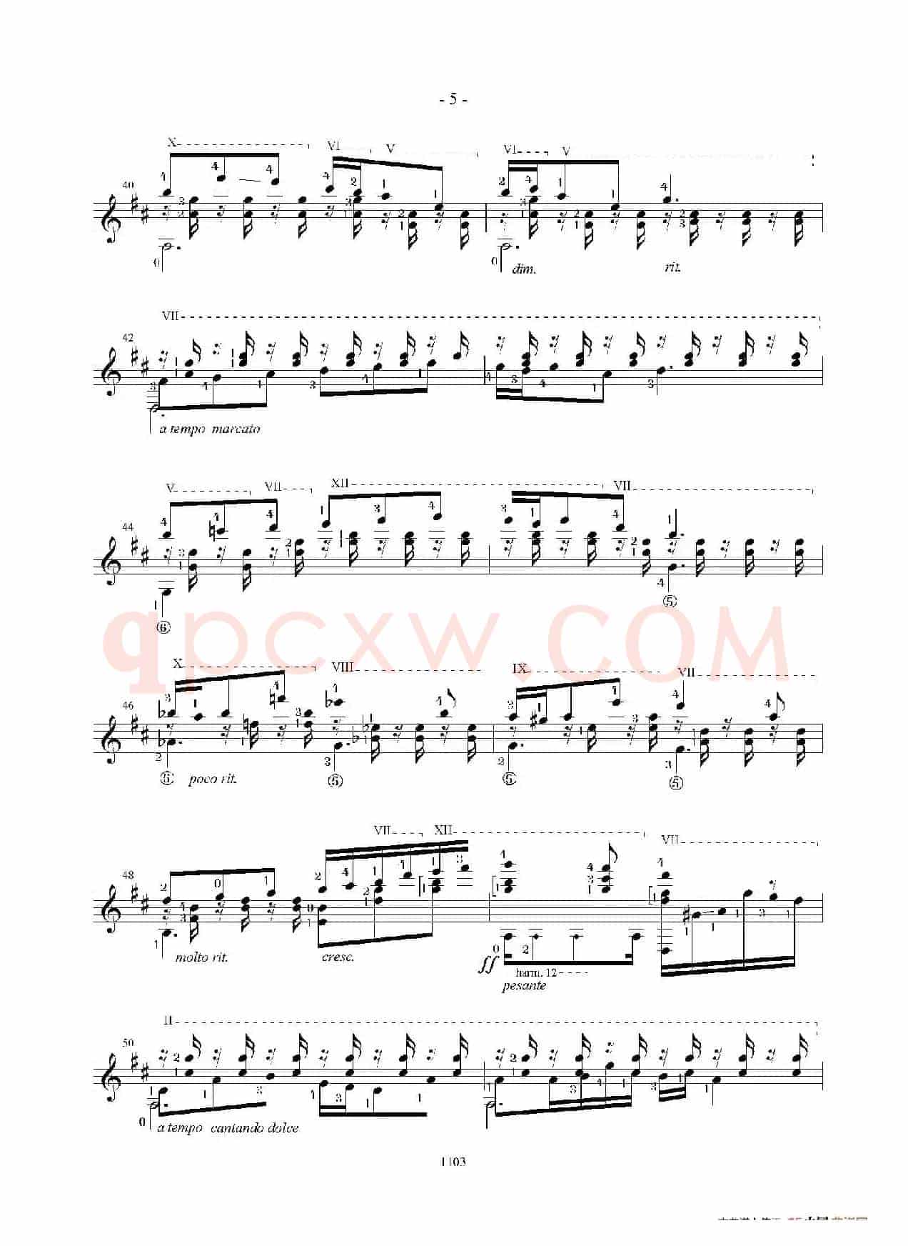 Mallorca(Barcarola Op.202)（古典吉他）