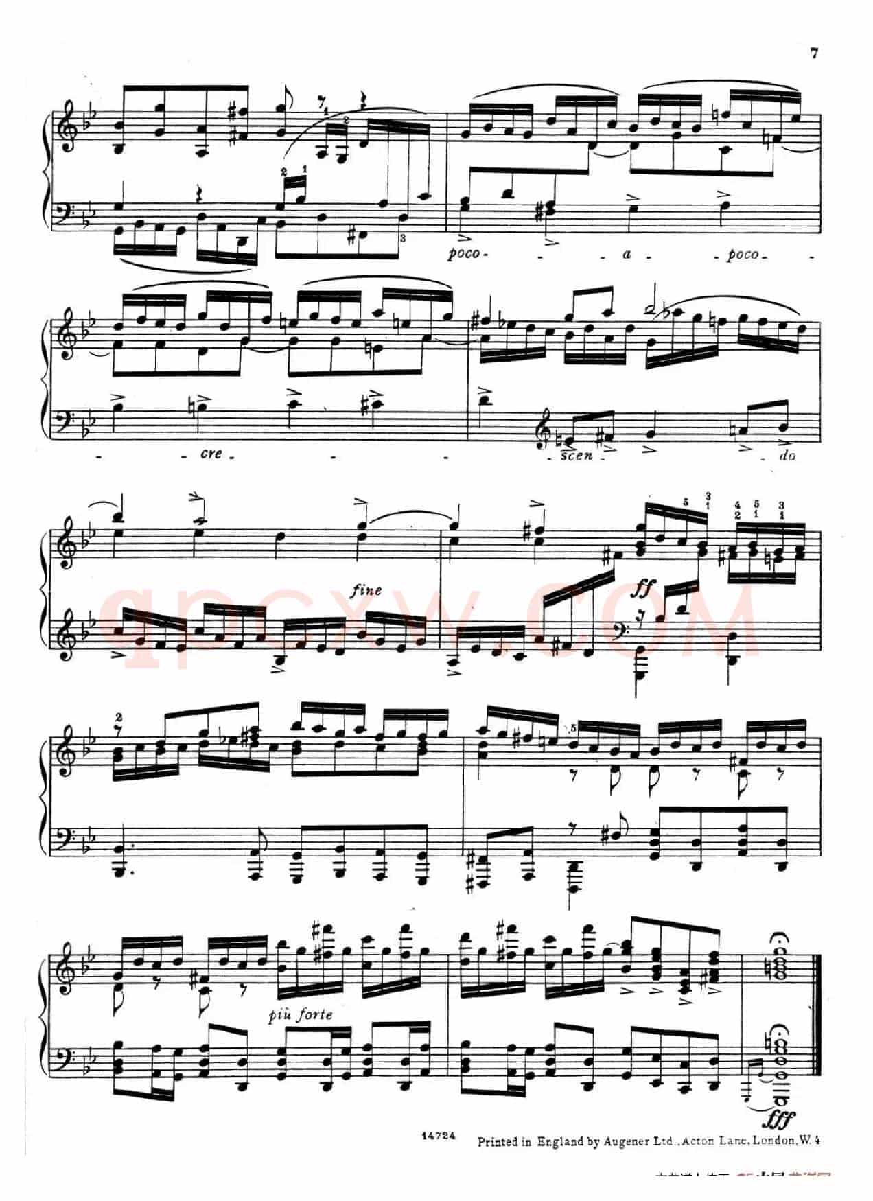 Fugue in g Minor BWV 578(g小调赋格·Borwick改编钢琴独奏版)