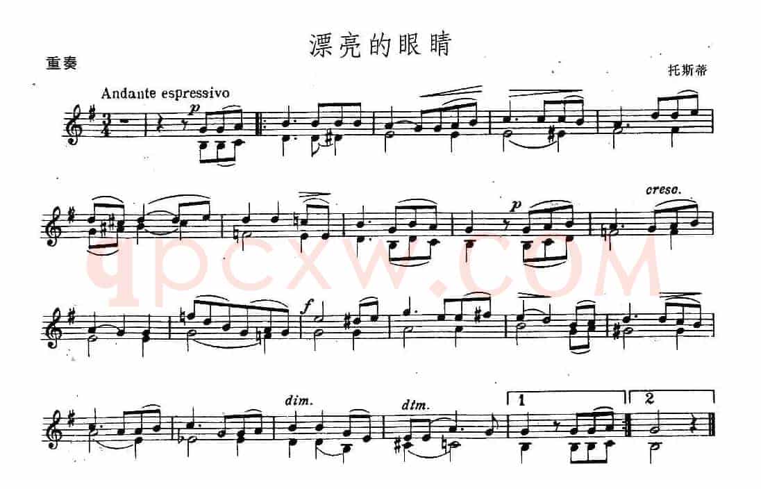 漂亮的眼睛（重奏）