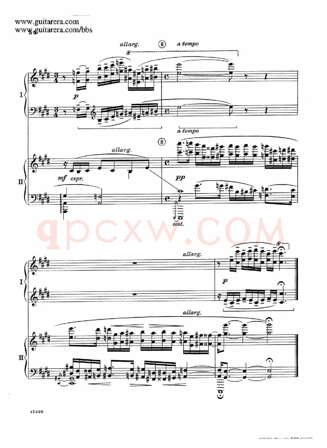 Piano Concerto Op.38(钢琴协奏曲·双钢琴·第二乐章)