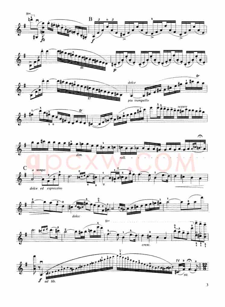 第七协奏曲Op.76（小提琴分谱）