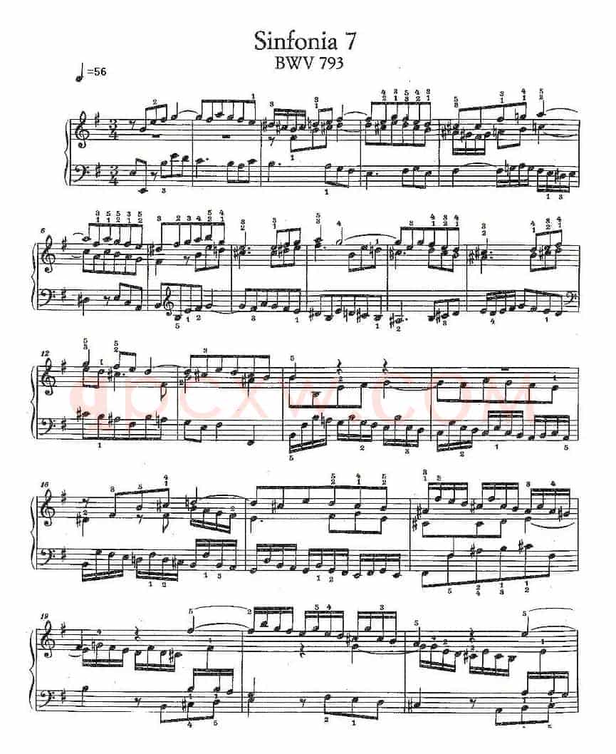Sinfonia 7 BWV-793