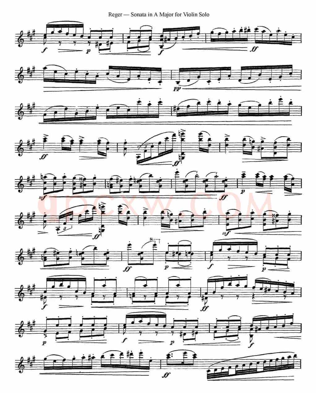Sonata in A Major for Solo Violin Op.42 No.2