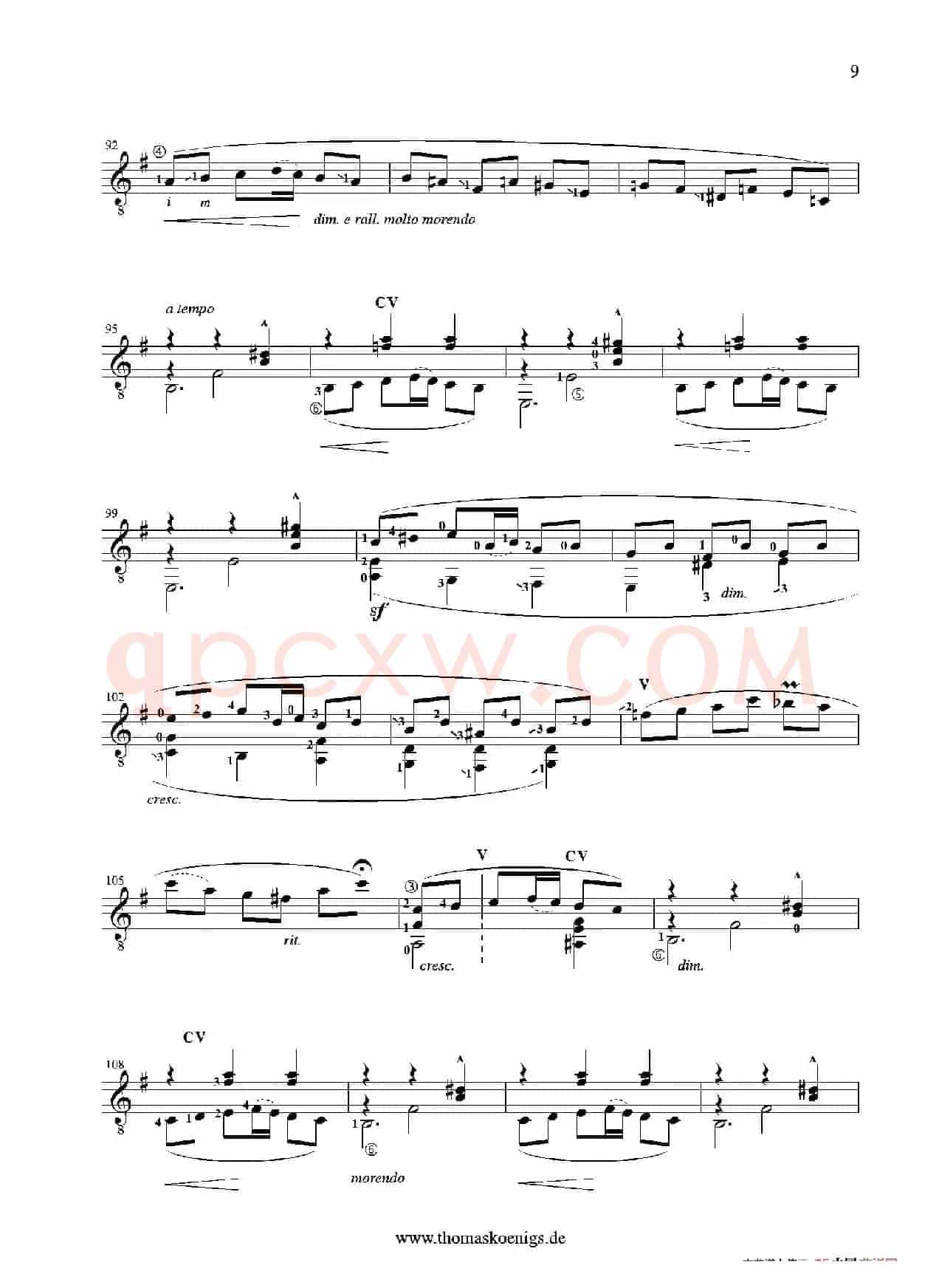 Asturias op.47 5（古典吉他）