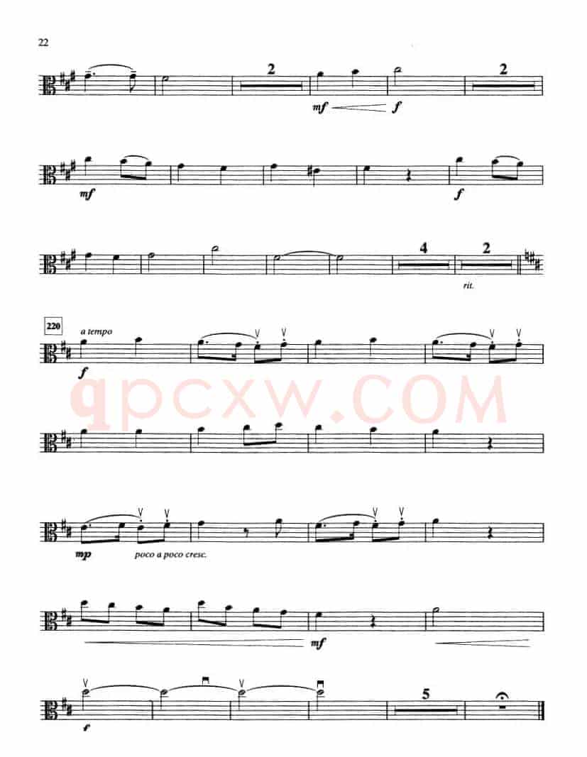 IV.O DU FROHLICHE／ECHO CAROL（中提琴分谱）