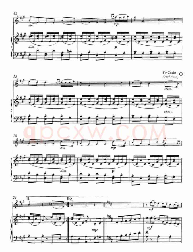 MINUET（小提琴+钢琴）