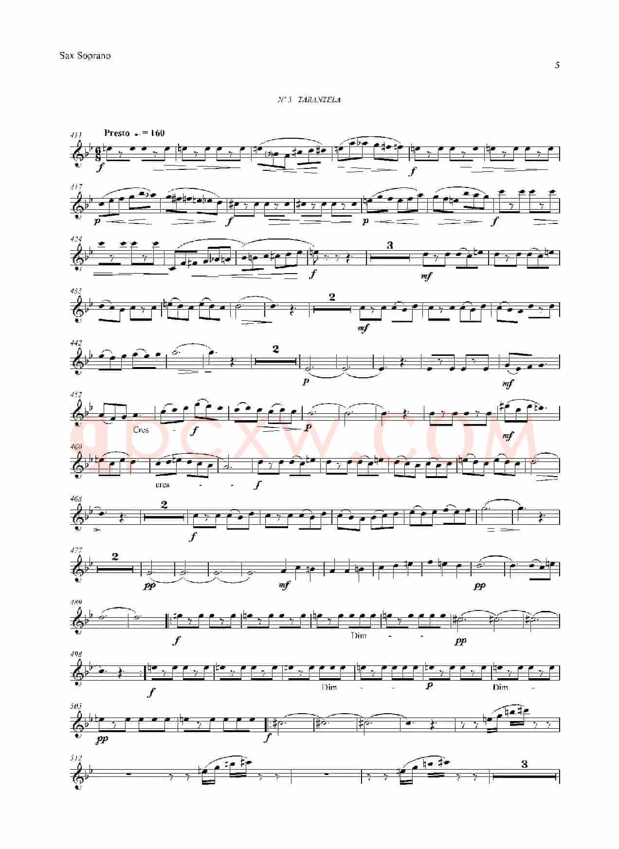 ESTILOS（四重奏高音萨克斯分谱）
