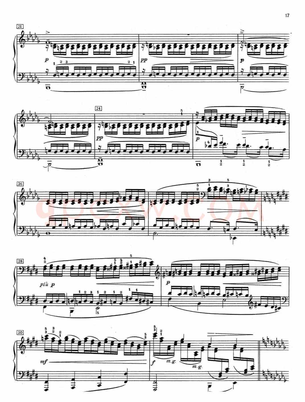德彪西12首钢琴练习曲(2 三度练习v1.0 tierces)