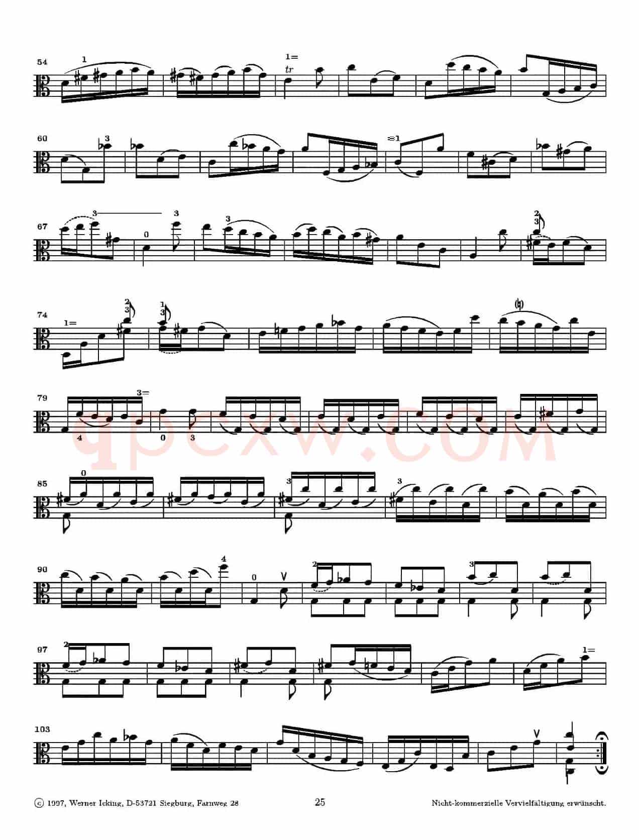 巴赫《无伴奏组曲》Ⅲ（中提琴）