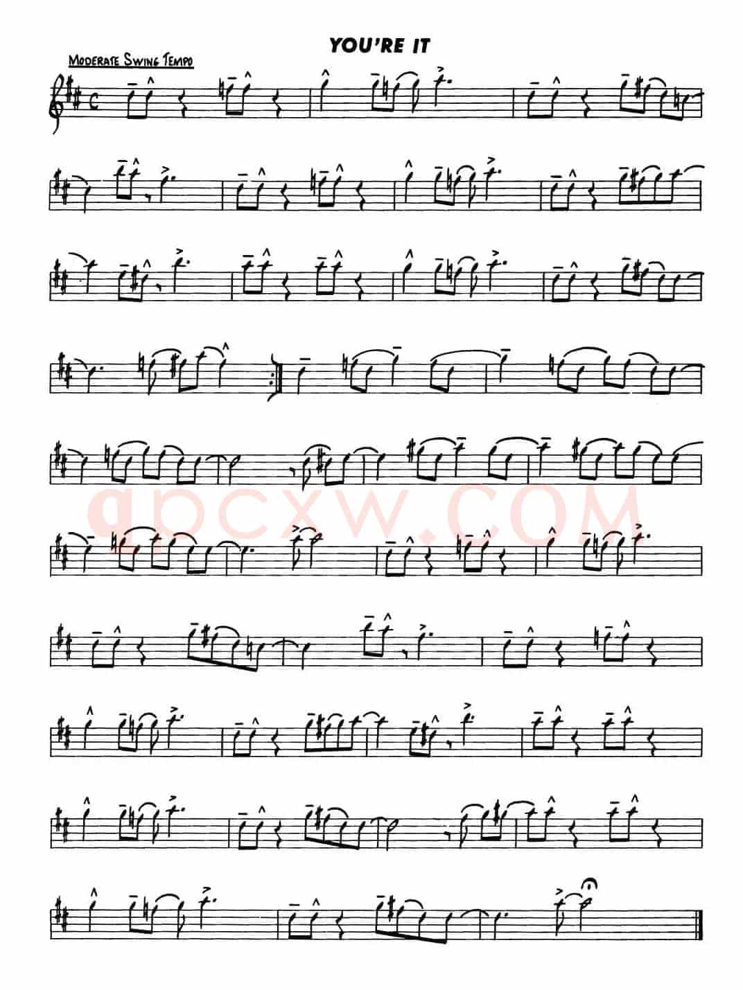 Basic Jazz Conception for saxophone（YOU'RE IT）