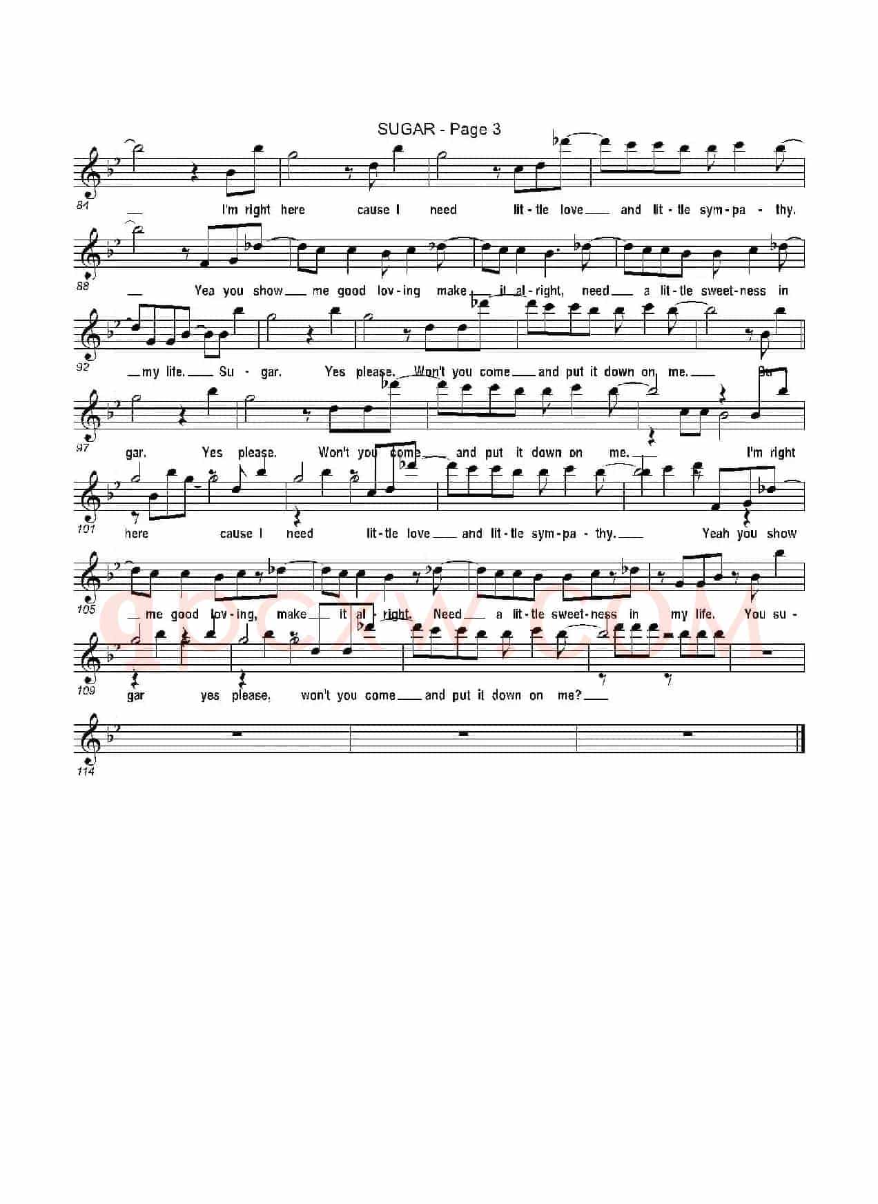 sugar(糖果)(中音萨克斯)