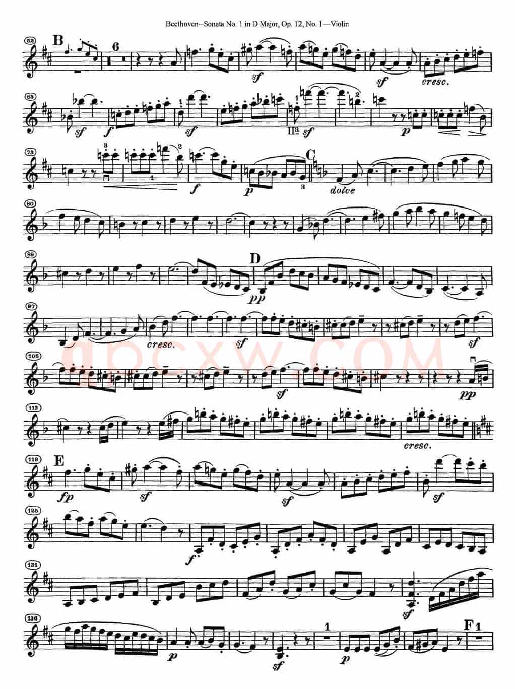 Violin Sonata No.1 in D Major Op.12 No.1