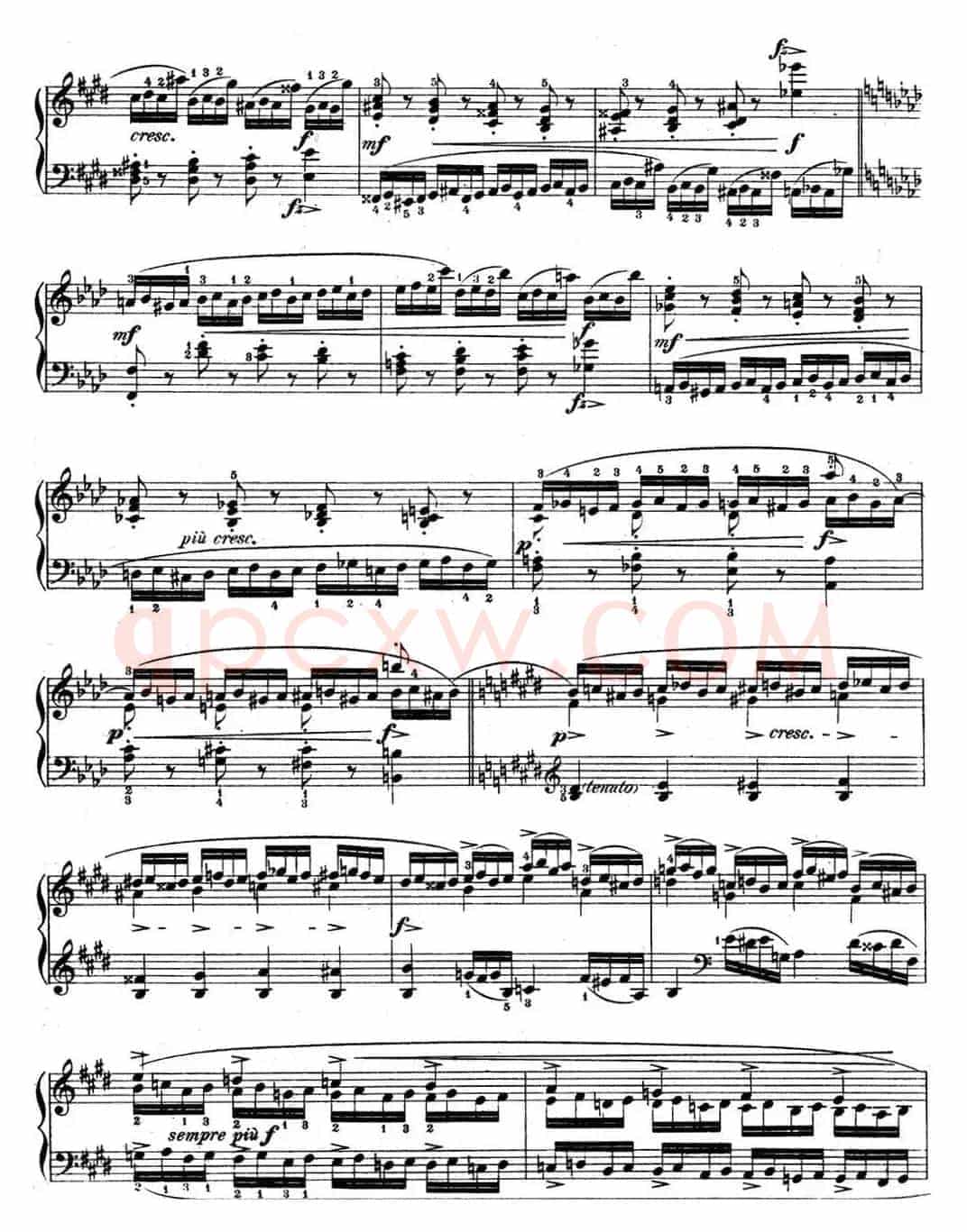 肖邦练习曲4 Op.10 No.4 激流 升c小调 C minor Torrent