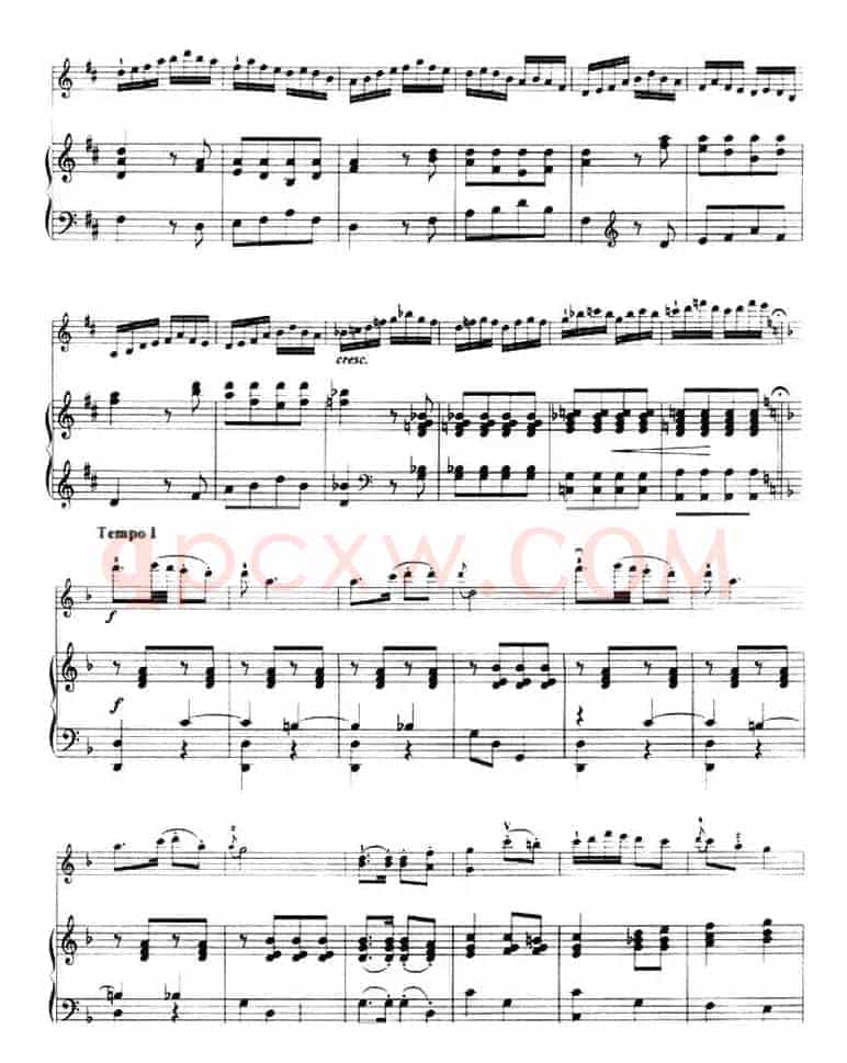 第一回旋曲(Rondo No.1、小提琴+钢琴伴奏)
