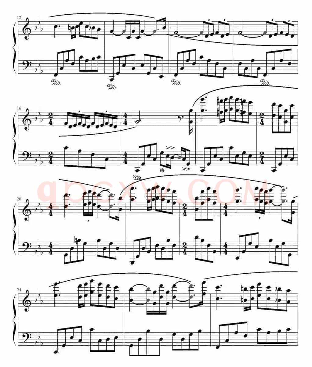 爱的协奏曲（弹琴吧制谱版）