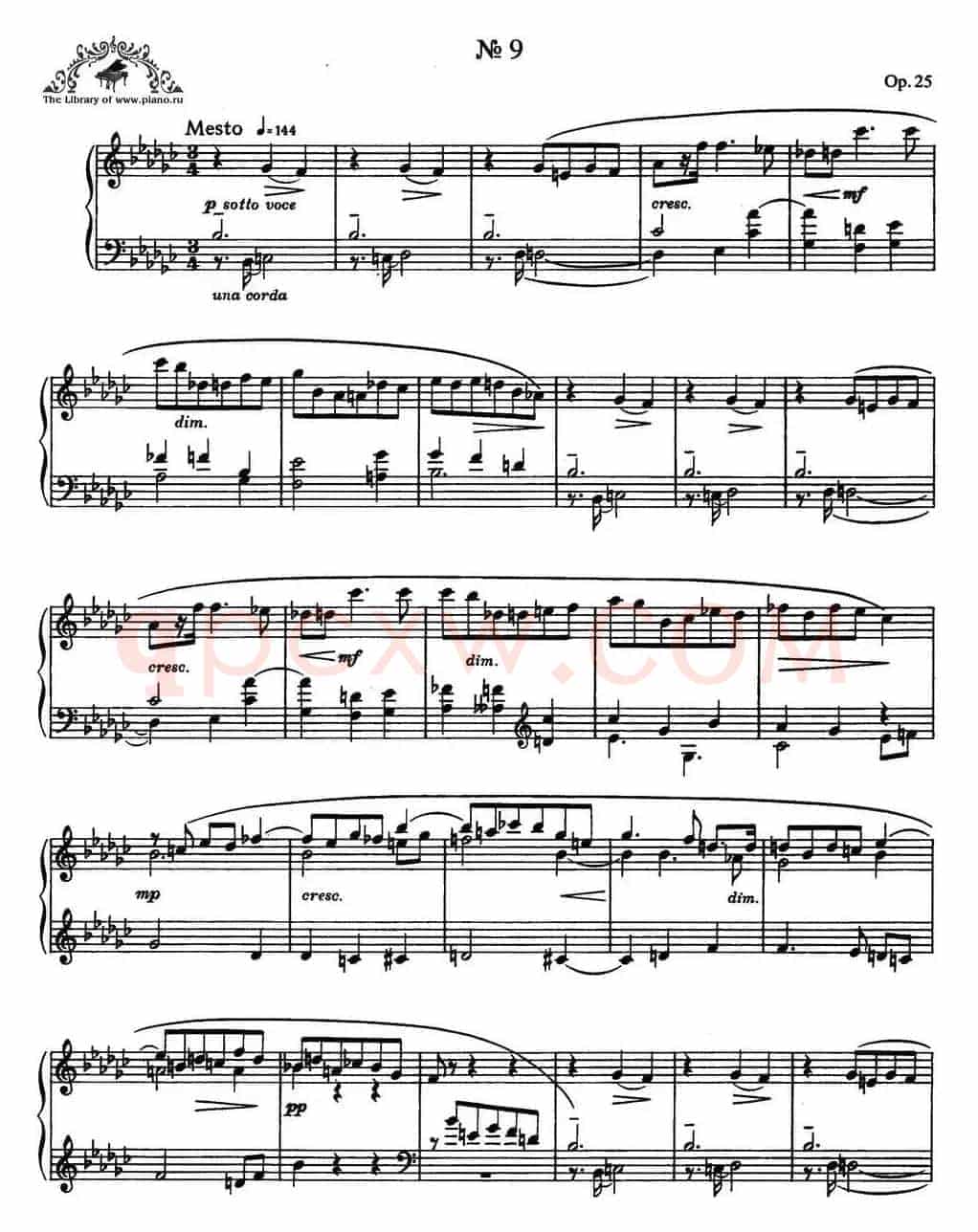 9首玛祖卡舞曲 Op.25（No.9）