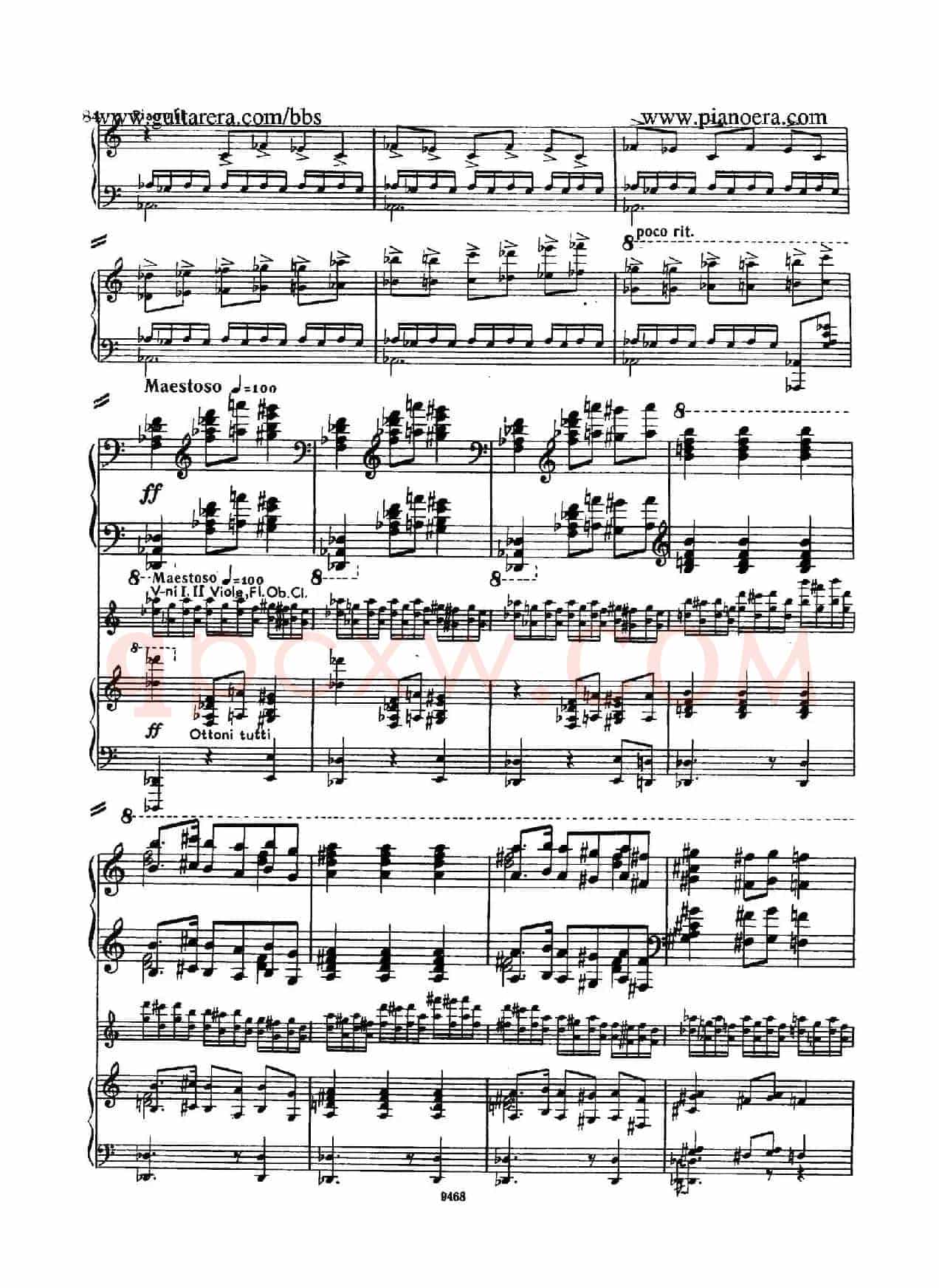 Piano Concerto in D-flat Major Op.37(降D大调钢琴协奏曲·Ⅲ·双钢琴)