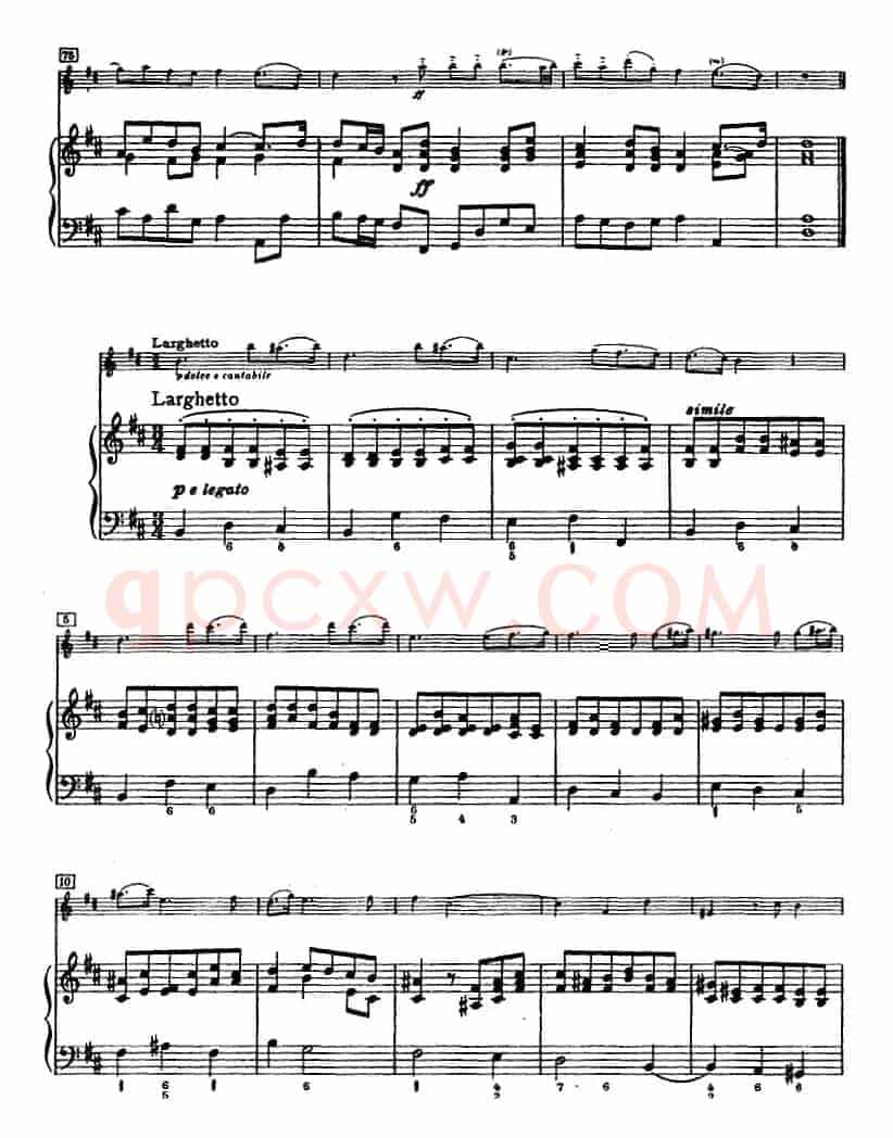 第四奏鸣曲（小提琴+钢琴）