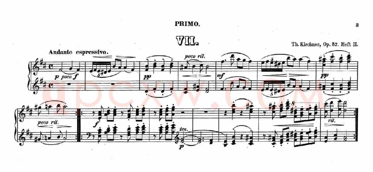 Zwolf Original-Compositionen fur Pianoforte zu 4 Handen Op.57(12首四手联弹小品·7)
