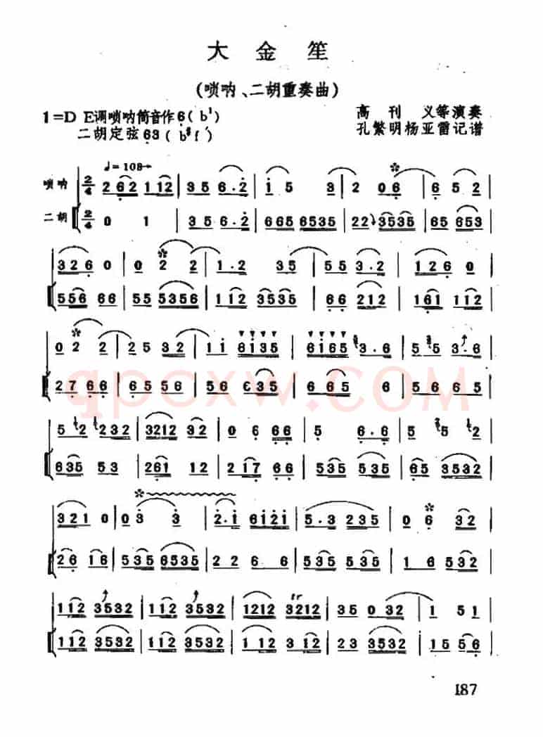 大金笙（唢呐+二胡）