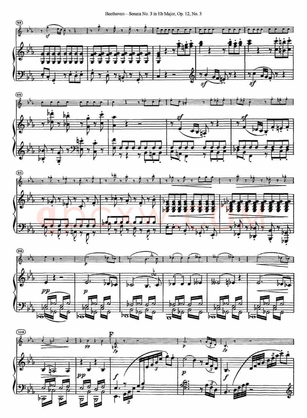 Violin Sonata No.3 in Eb Major Op.12 No.3（小提琴+钢琴伴奏）