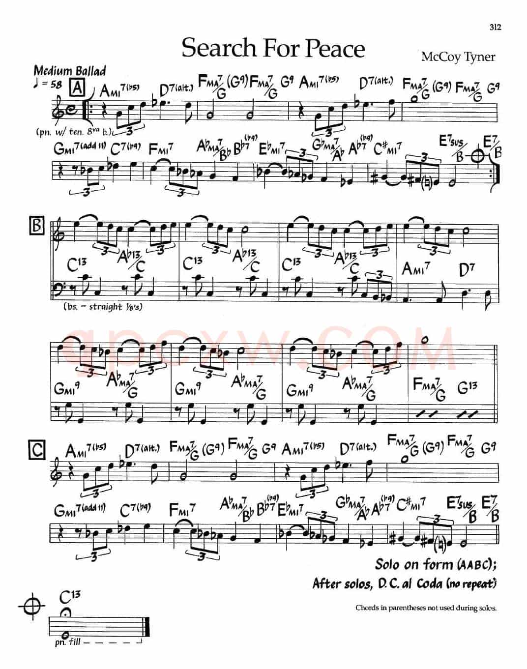 Search For Peace（爵士钢琴曲）