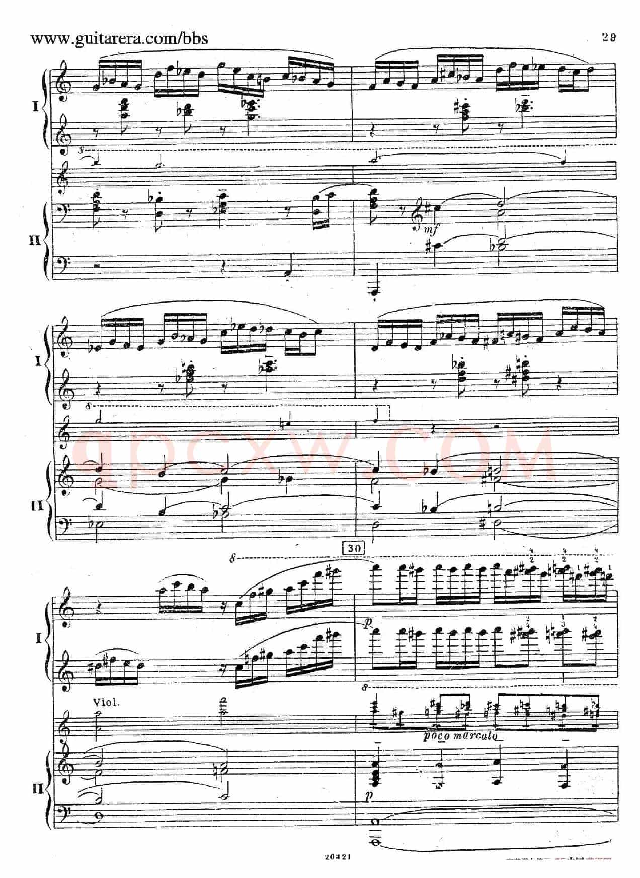 Rhapsody On A Theme Of Paganini Op.43(帕格尼尼主题狂想曲·双钢琴)(P21——40)