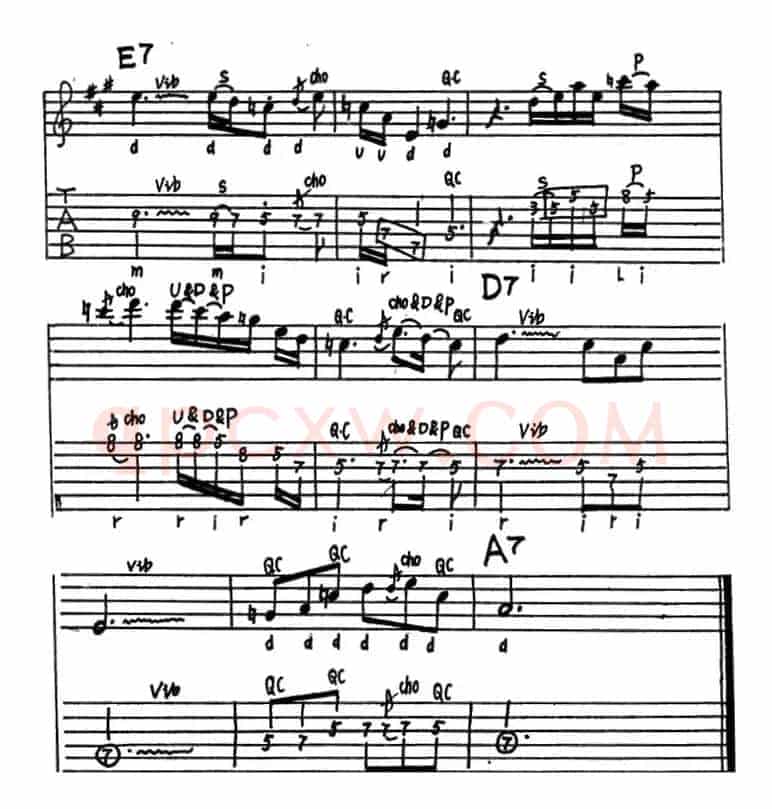 电吉他练习曲（一）（电吉他）