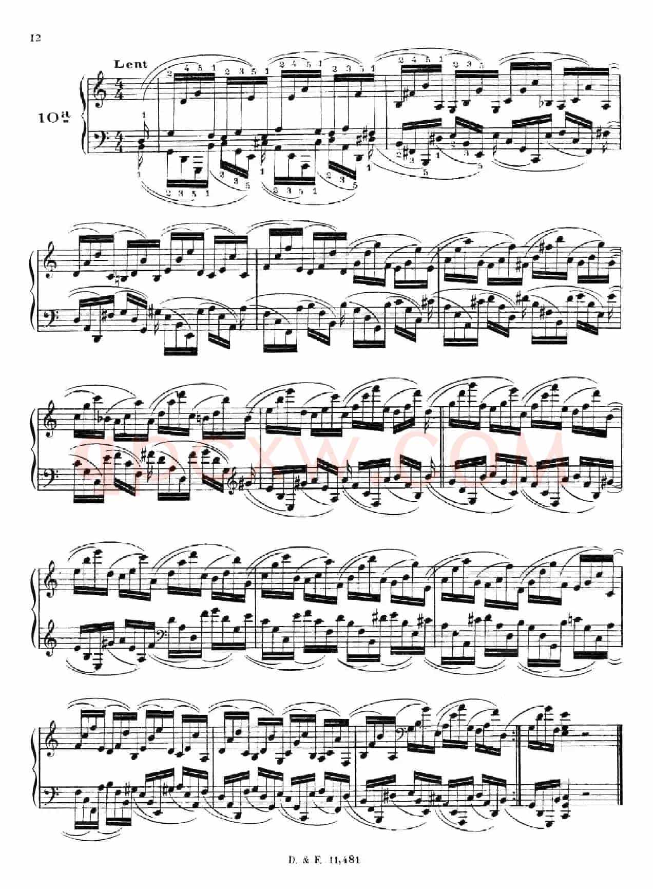 51 Exercises, WoO 6（51首钢琴练习 8—12）