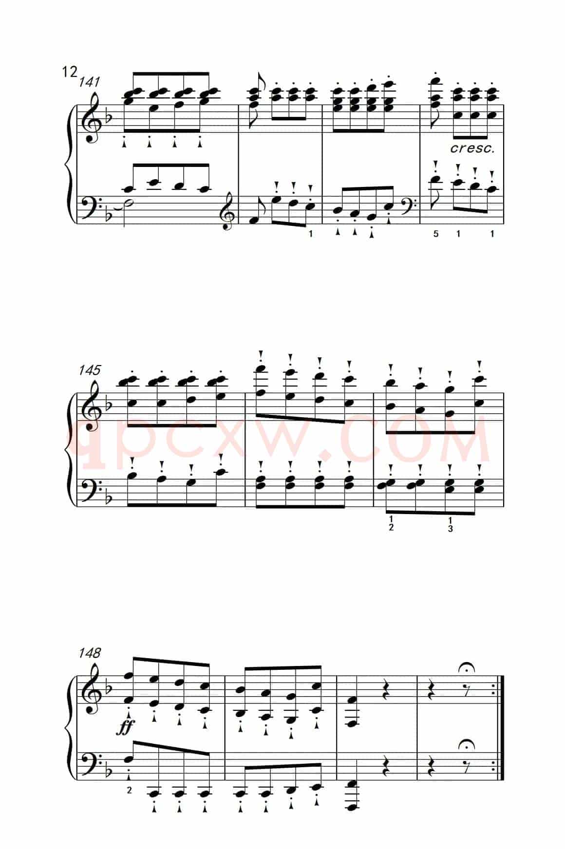 奏鸣曲 Opus 10 Nr.2 第三乐章（贝多芬奏鸣曲集 2）